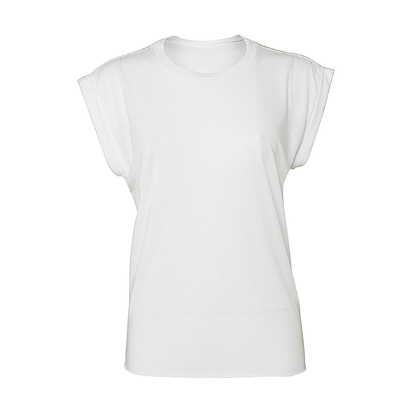 Bella | T-shirt Flowy Muscle Rolled pour femme